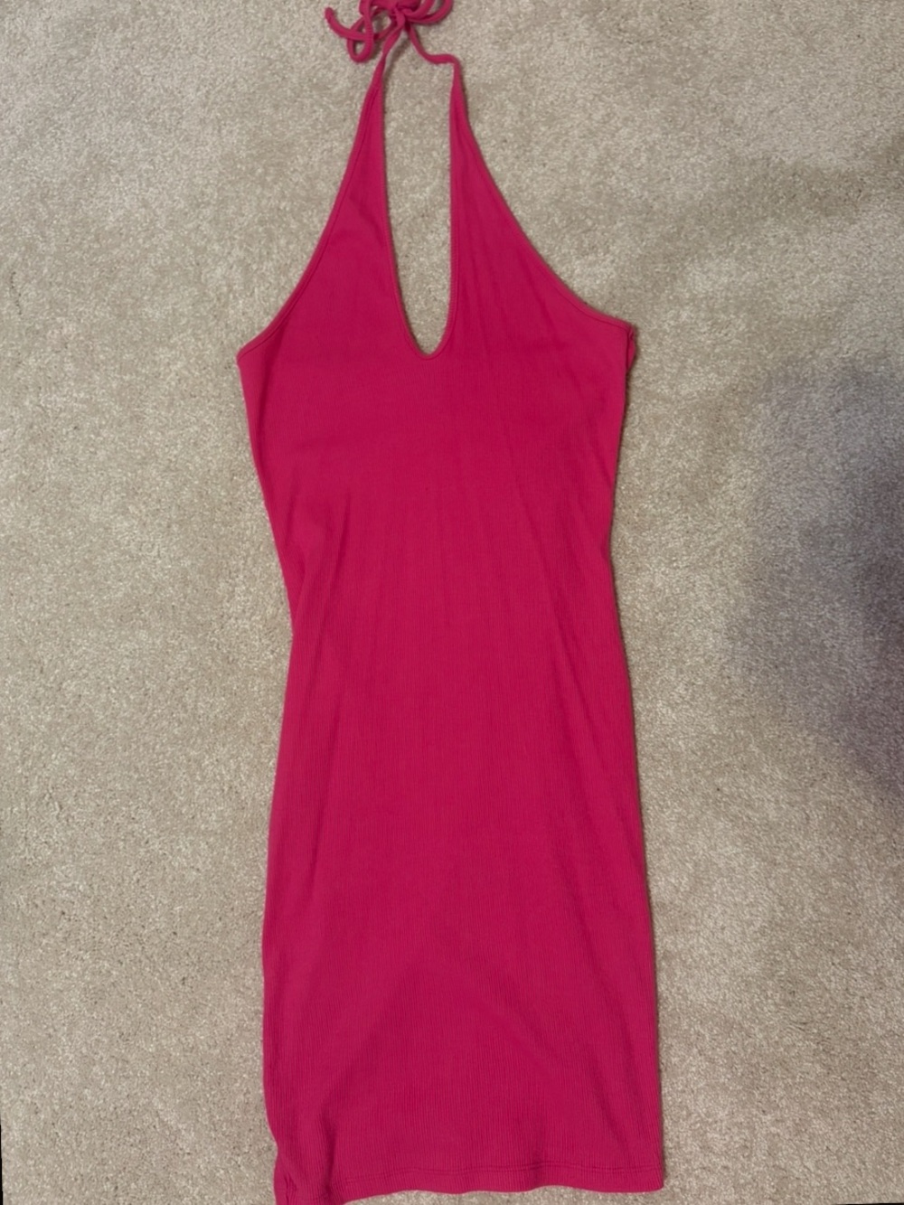 wild fable Hot Pink Halter Mini Dress